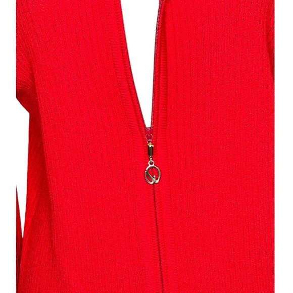 St. John Sport by Marie Gray Zip Up Sweater Size M - Picture 11 of 11